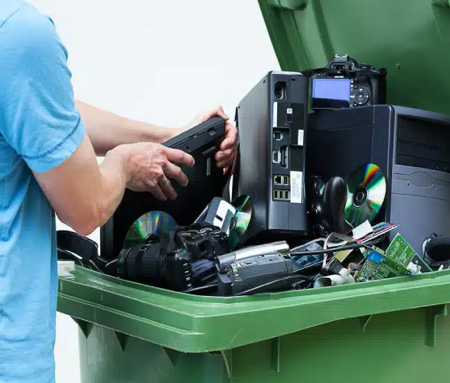 We provide free e-waste pickup to homes and businesses